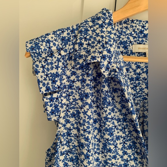 Floral dress with pockets, arrives at knee or slightly below knee. - Picture 7 of 9